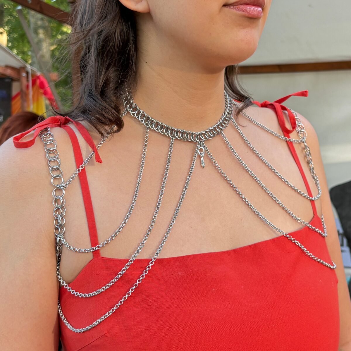 Tempera chainmaille body chain image 2