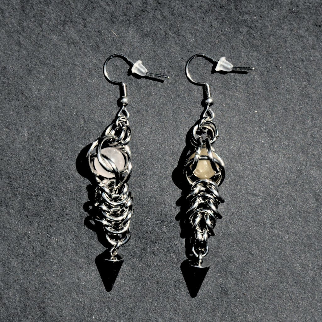 Spacer chainmaille earrings image 1