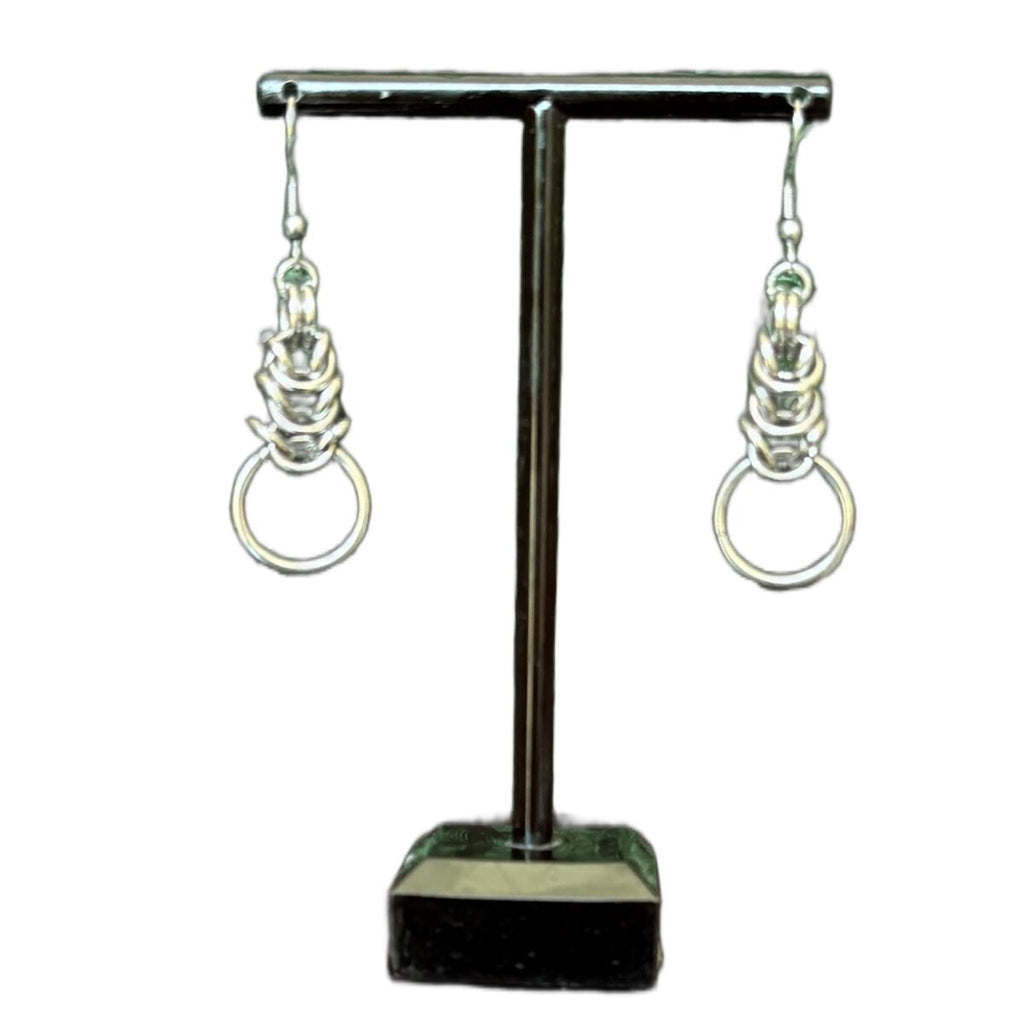 Undertow chainmaille earrings image 1