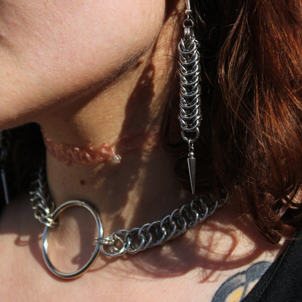 Evangeline chainmaille earrings image 0