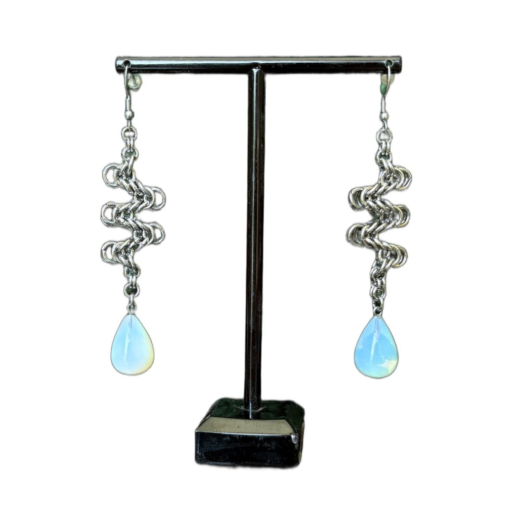 Fluss chainmaille earrings image 1