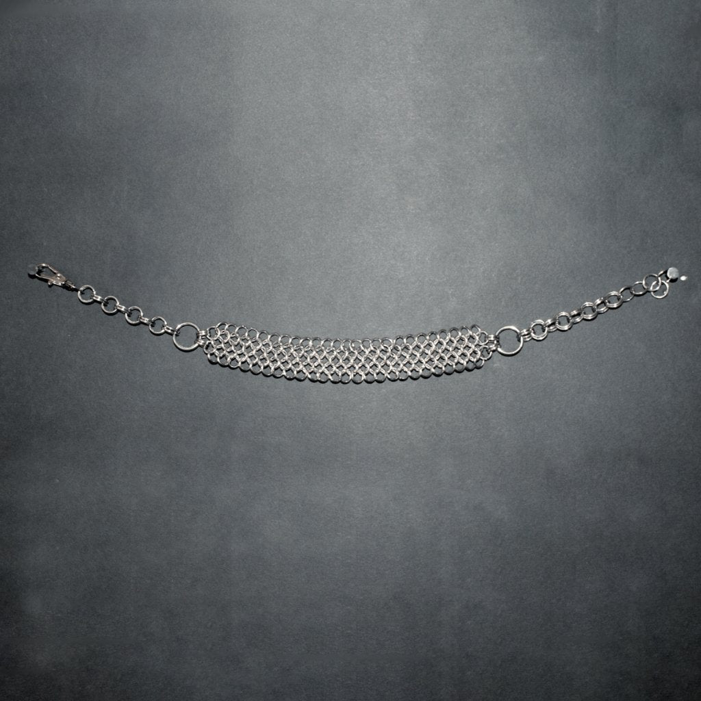 Bubble & Spark chainmaille choker image 2