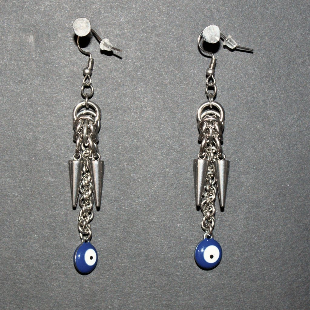 Superstition chainmaille earrings image 1