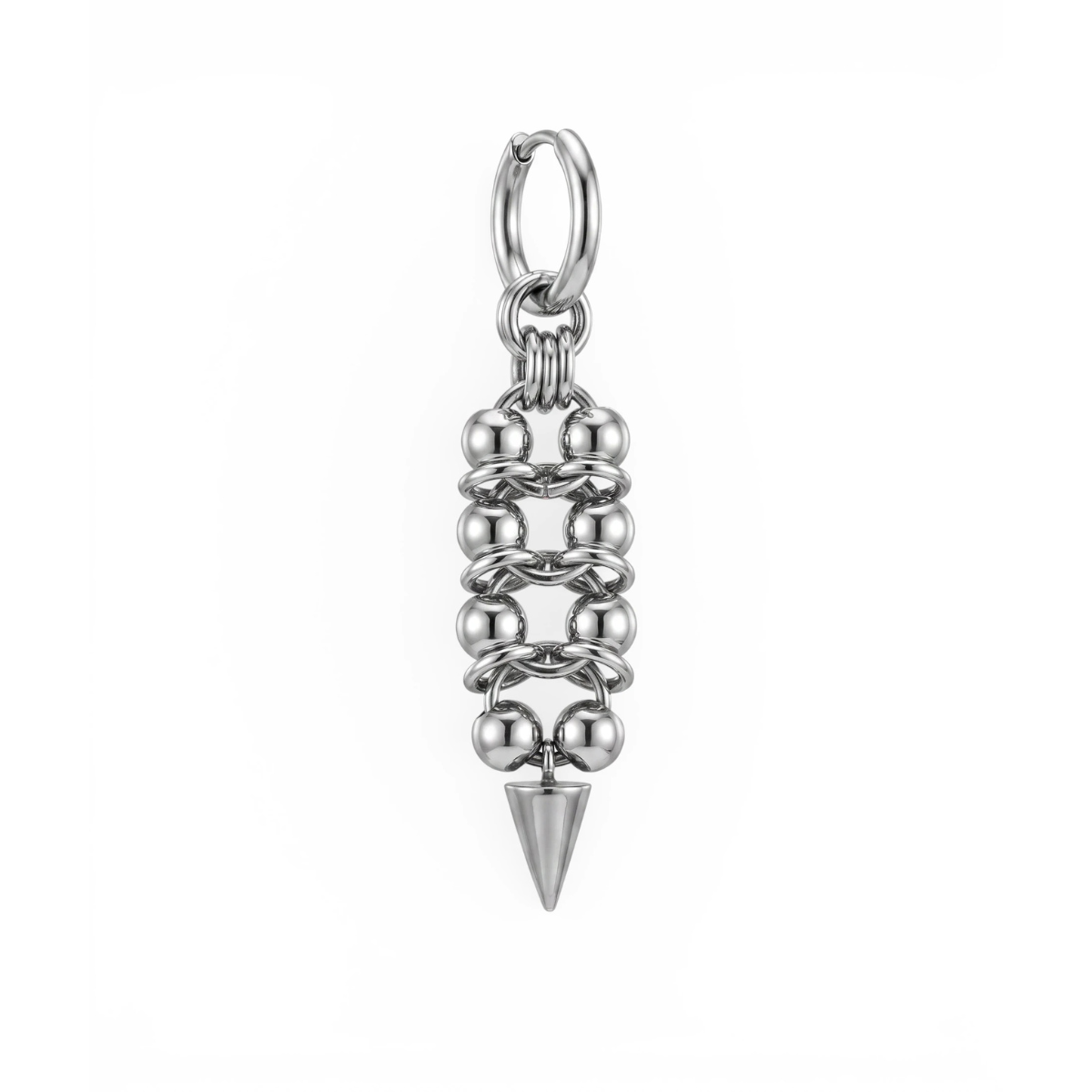 Mirage chainmaille single earrings