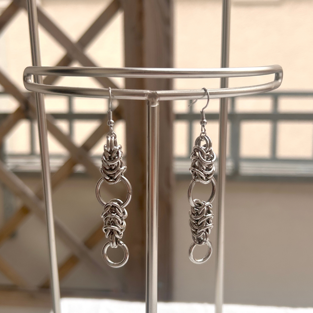 Whitetail chainmaille earrings image 2