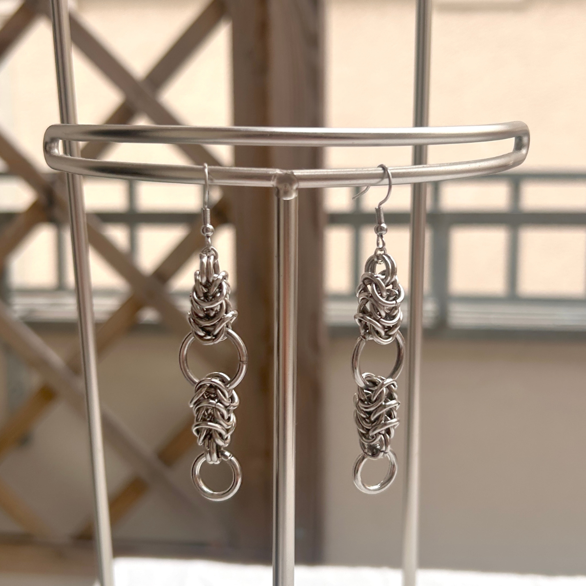 Whitetail chainmaille earrings image 2