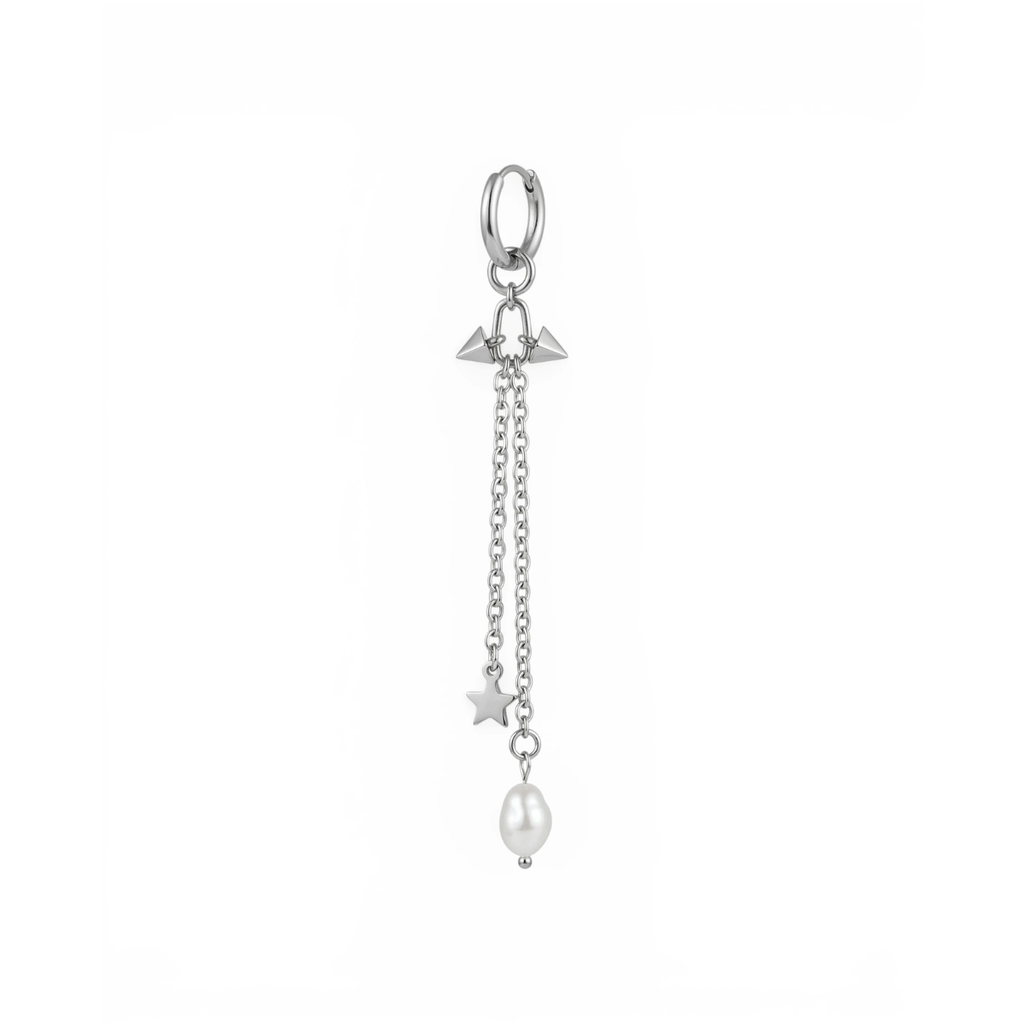 Mirage chainmaille single earrings