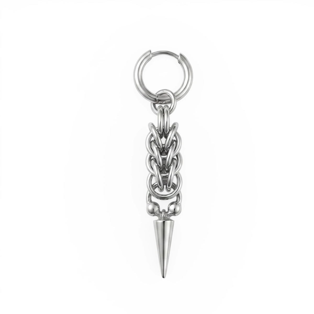 Mirage chainmaille single earrings