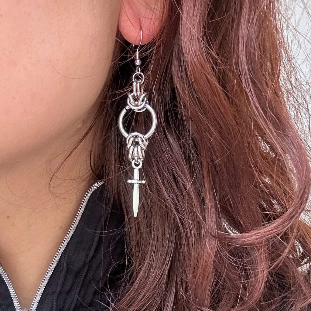 Geheimnis chainmaille earrings image 1