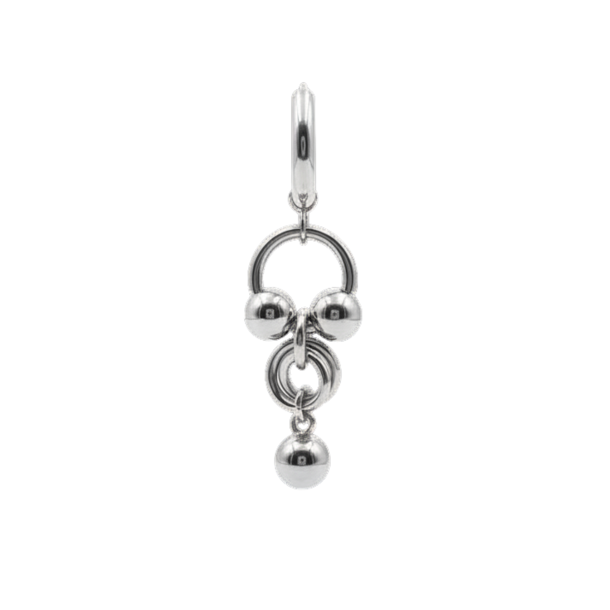 Mirage chainmaille single earrings