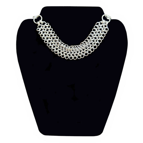 Bubble & Spark chainmaille choker image 1