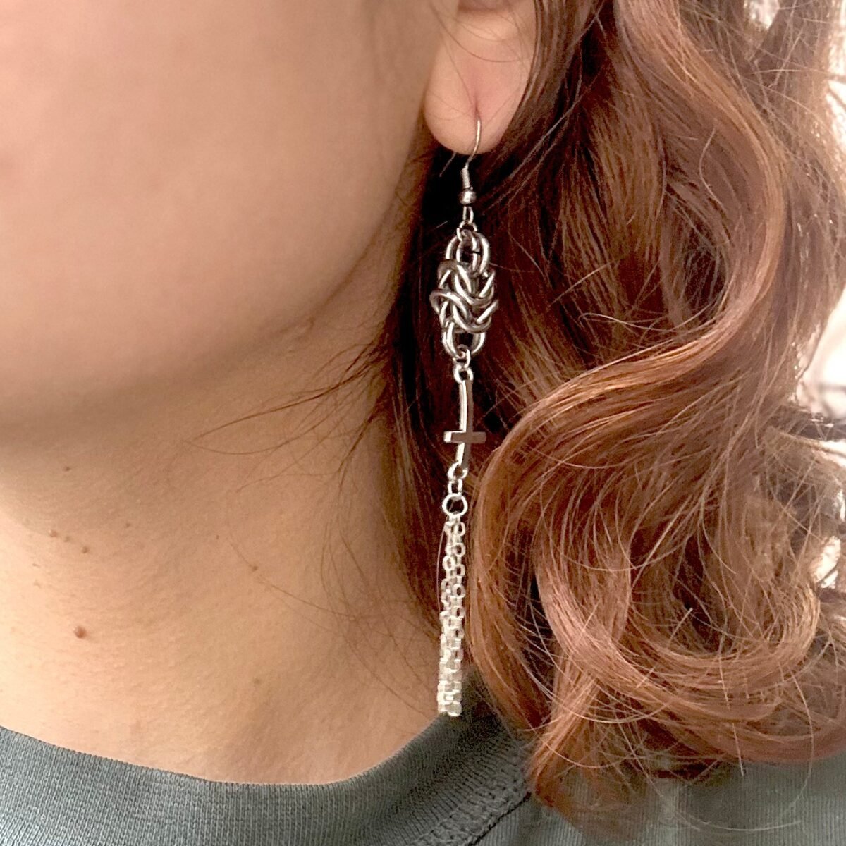 Oshin chainmaille earrings image 0