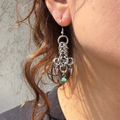 Novembre chainmaille earrings image 0