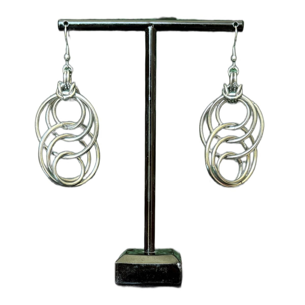 Oblivion chainmaille earrings image 1