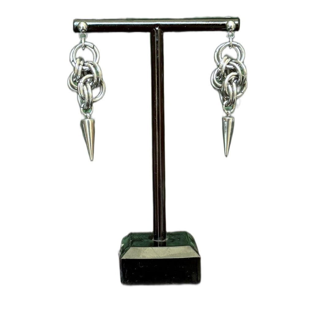 Lark chainmaille earrings image 1