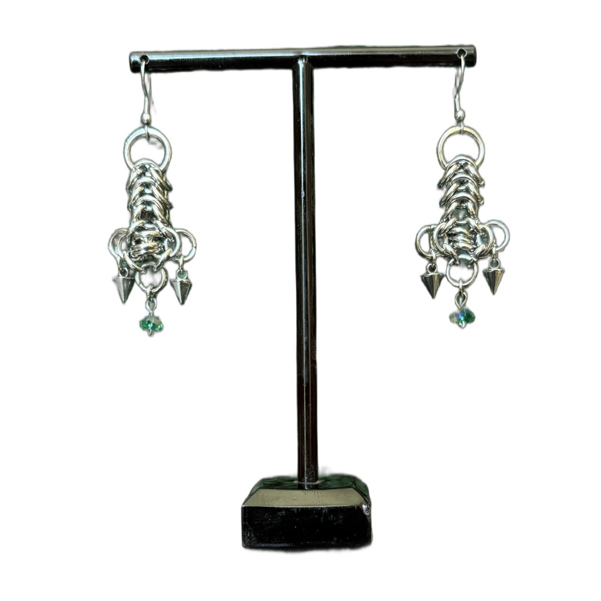 Novembre chainmaille earrings image 1