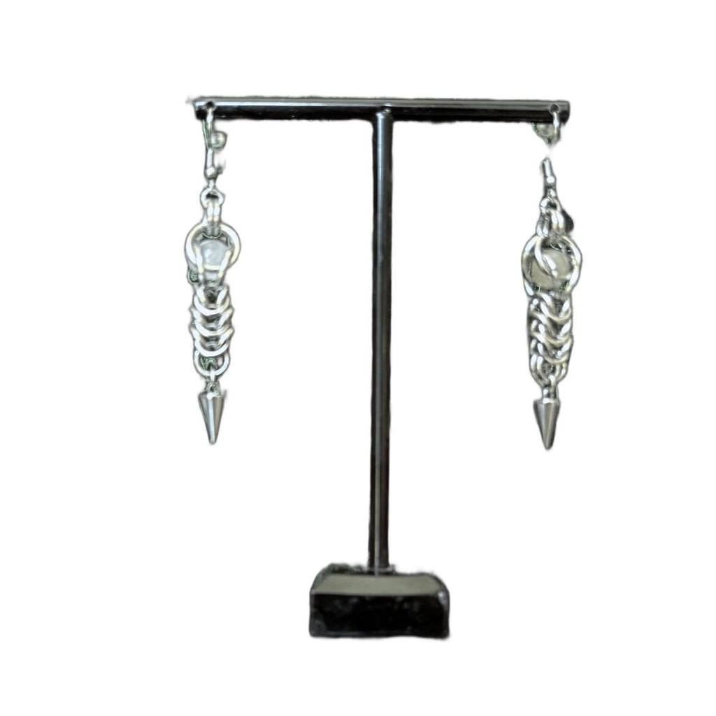 Spacer chainmaille earrings image 0