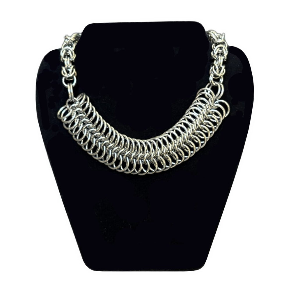 Tension chainmaille necklace image 1