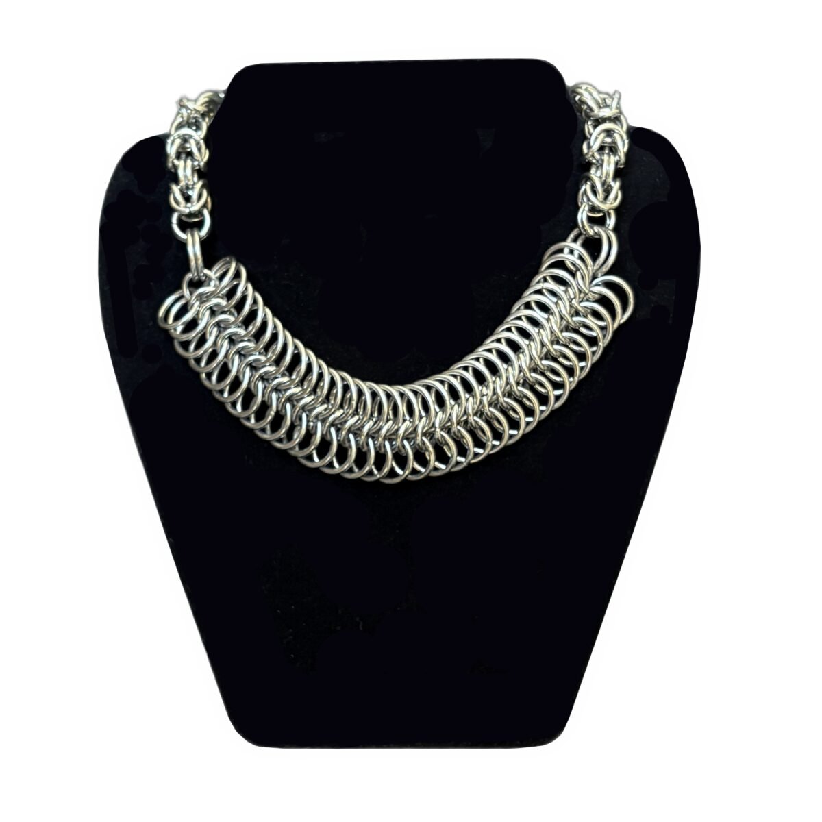 Tension chainmaille necklace image 1