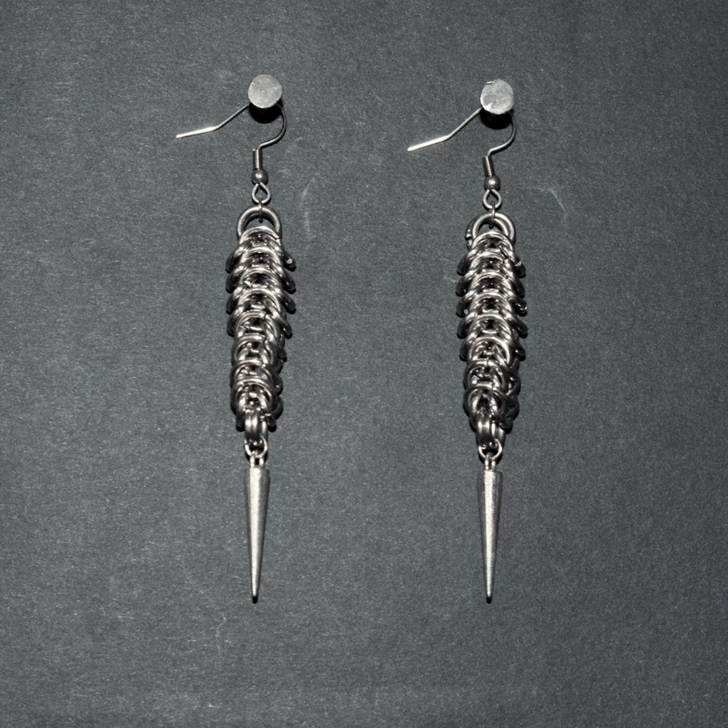 Evangeline chainmaille earrings image 2