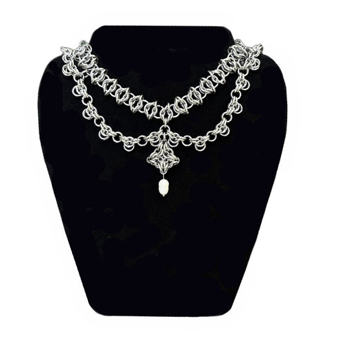 Beatrix chainmaille necklace image 1