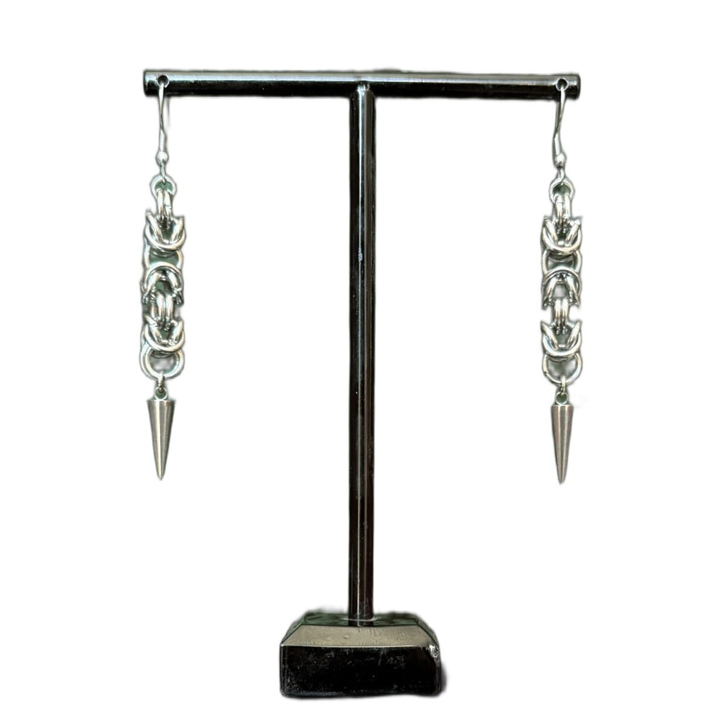 Magdalena chainmaille earrings image 1