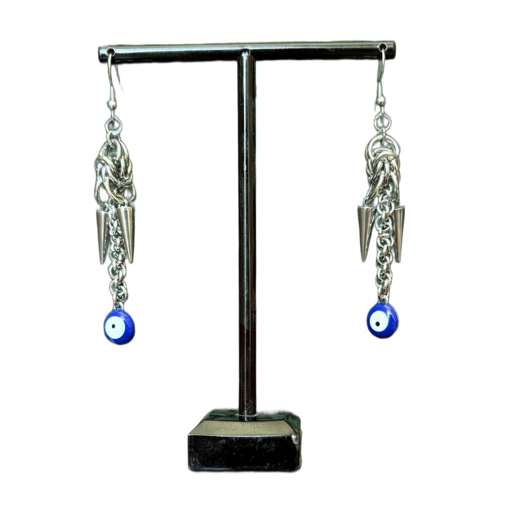 Superstition chainmaille earrings image 2