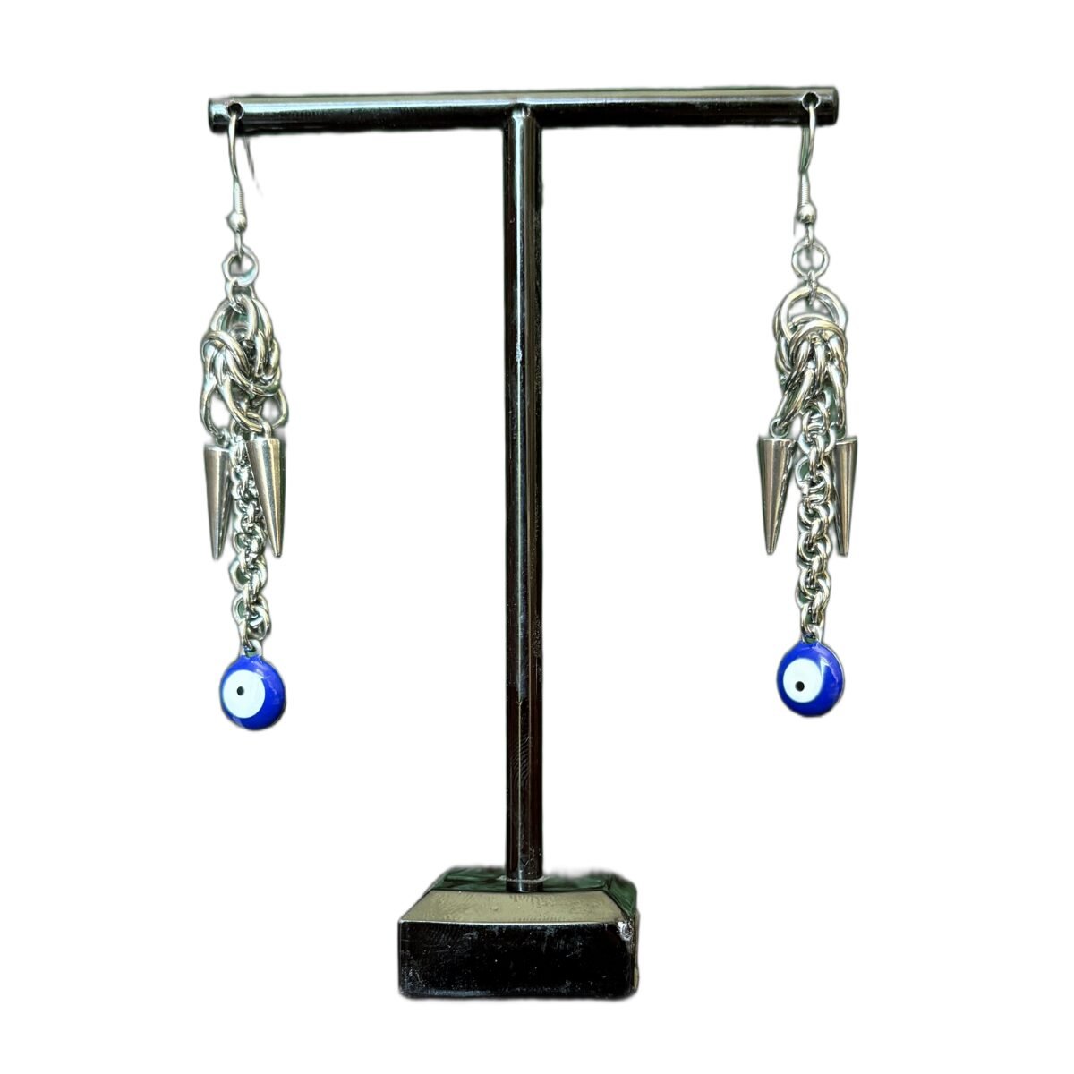 Superstition chainmaille earrings image 2