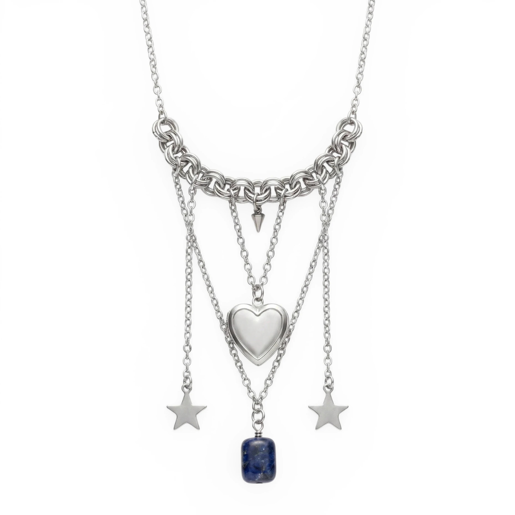Endless Skies chainmaille necklace