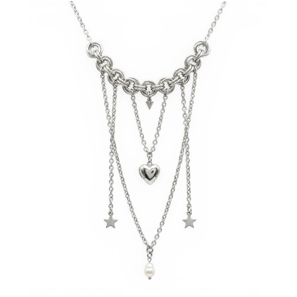 Endless Skies chainmaille necklace