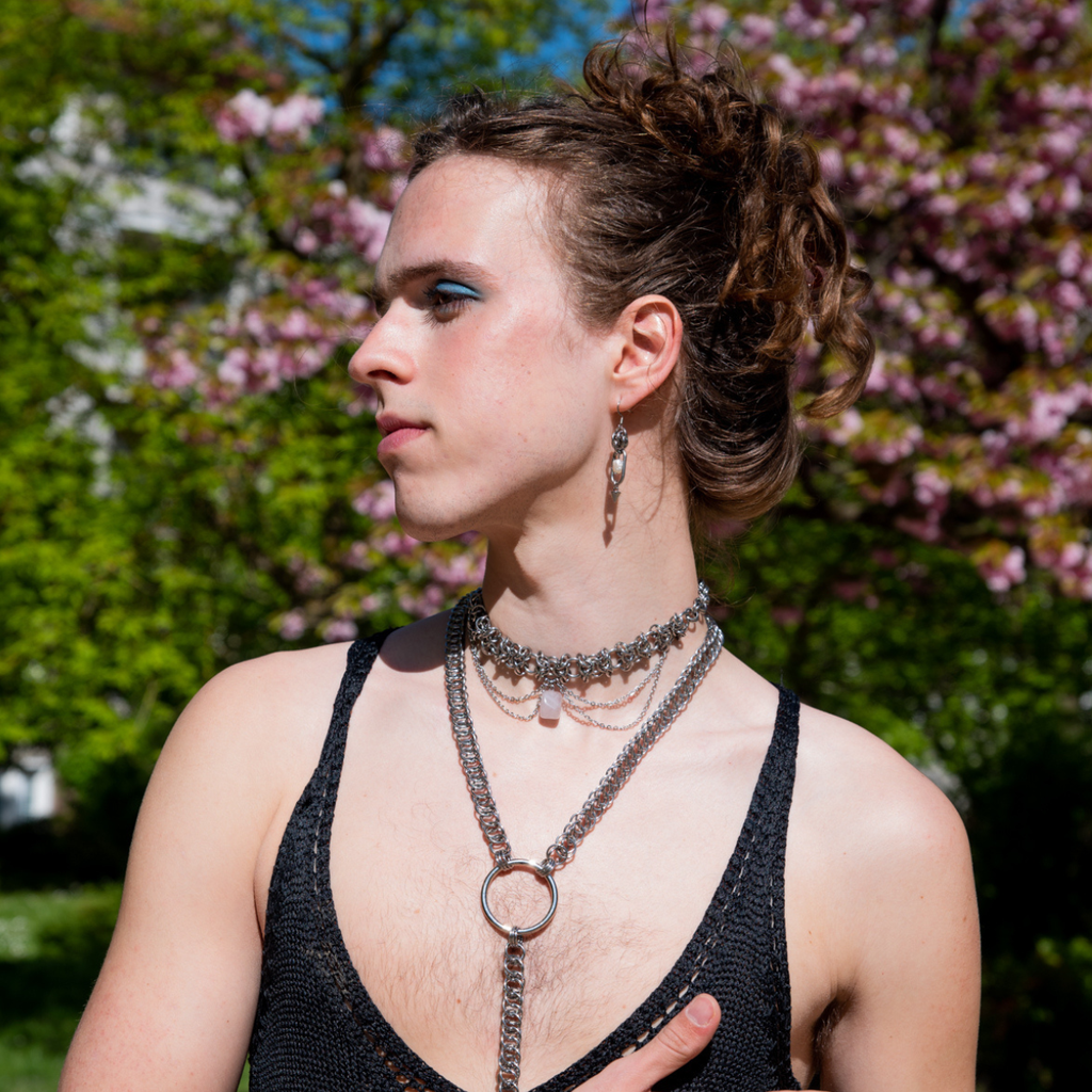 Papillon chainmaille necklace