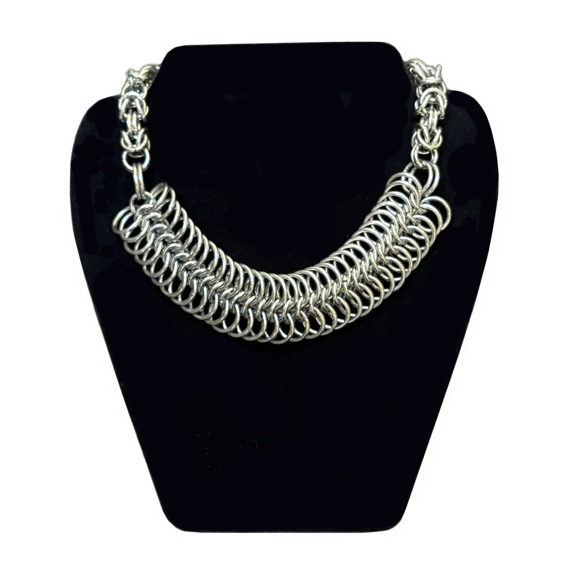 tension chainmaille necklace