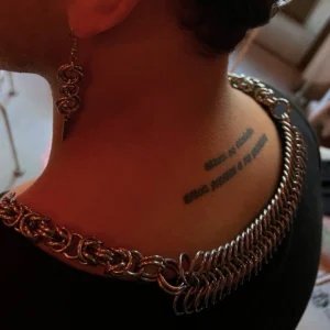 tension chainmaille necklace