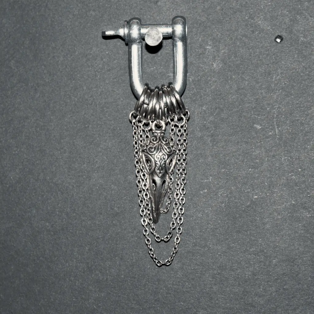 dirge chainmaille ear weight