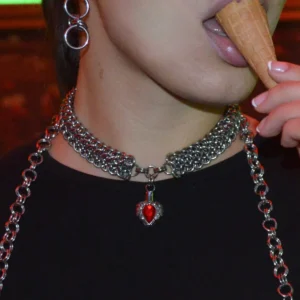 honeymoon chainmaille necklace