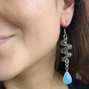 fluss chainmaille earrings