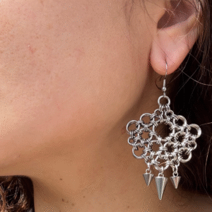 hail chainmaille earrings