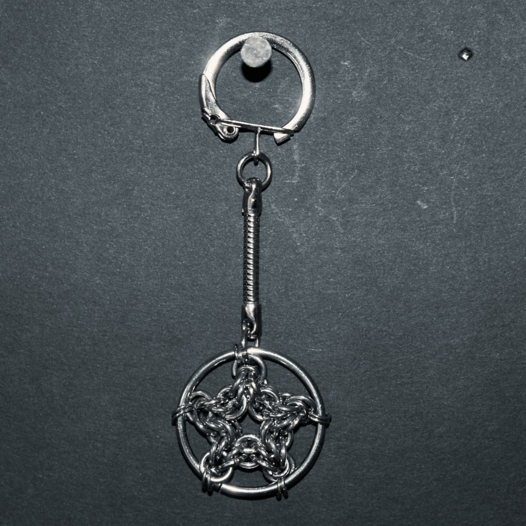 pale shelter chainmaille keychain pale shelter chainmaille keychain